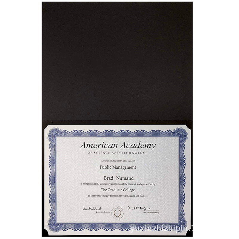 Paper Specialty Cover Folding Diploma Holder for Office, Business Awards, Graduation, School Diploma Holder