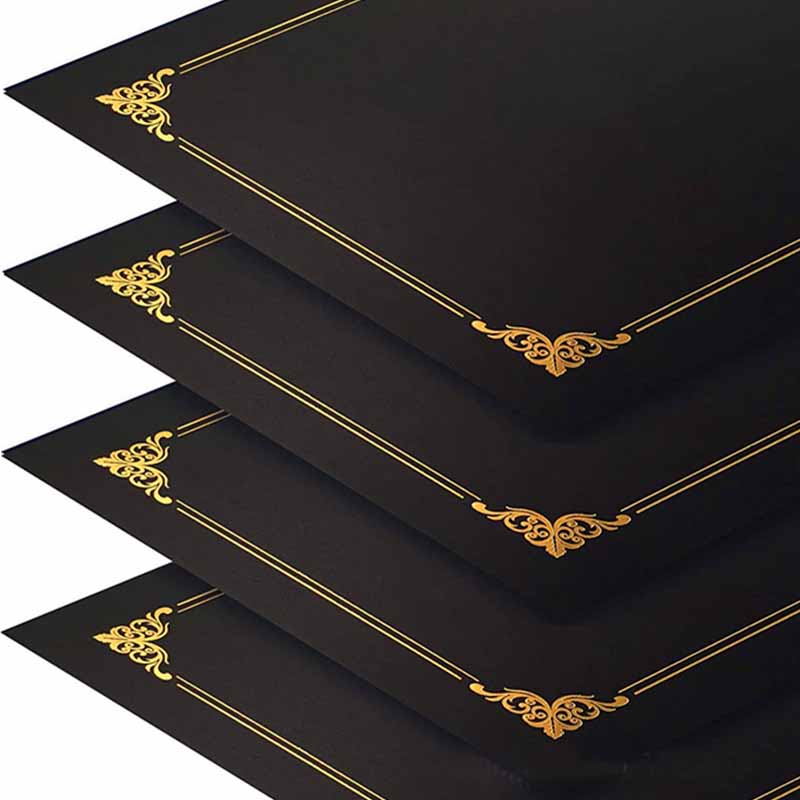 Paper Specialty Cover Folding Diploma Holder for Office, Business Awards, Graduation, School Diploma Holder