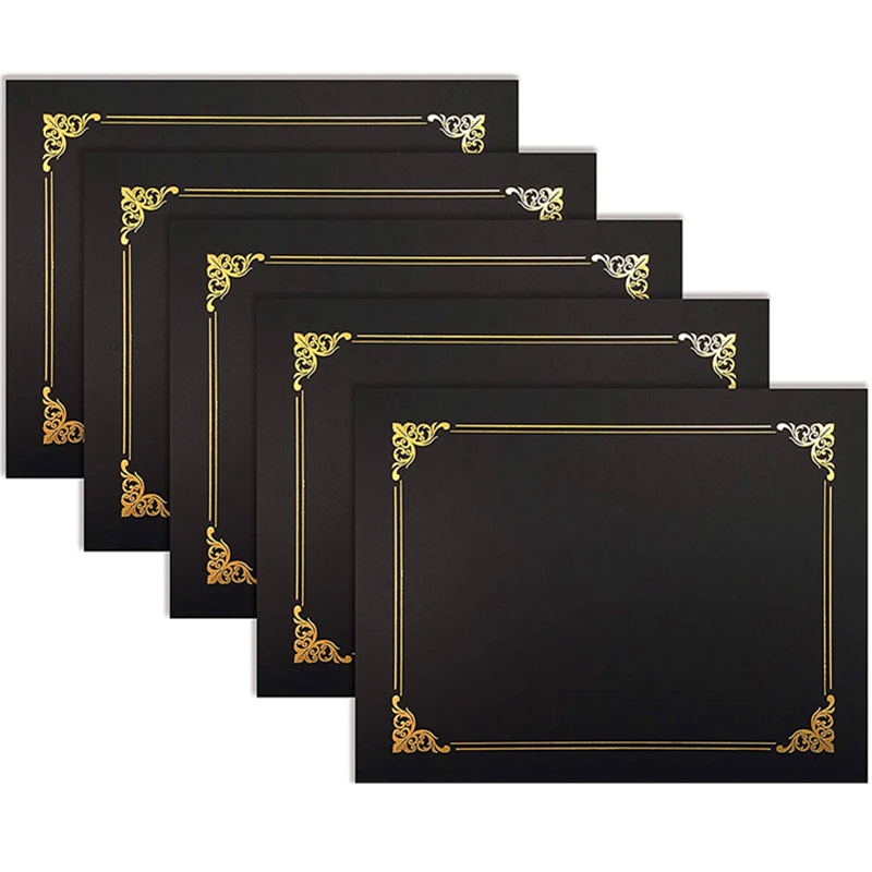 Paper Specialty Cover Folding Diploma Holder for Office, Business Awards, Graduation, School Diploma Holder