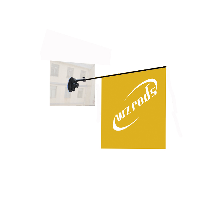 Advertising Mini Car Window Teardrop Flag Double Sided Indoor & Outdoor Commercial Banners Flags (Include Flagpole & Suction Cup)