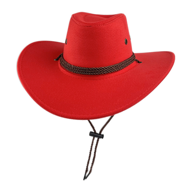 Classic Western Faux Suede Wide Brim Cowboy&Cowgirl Hat