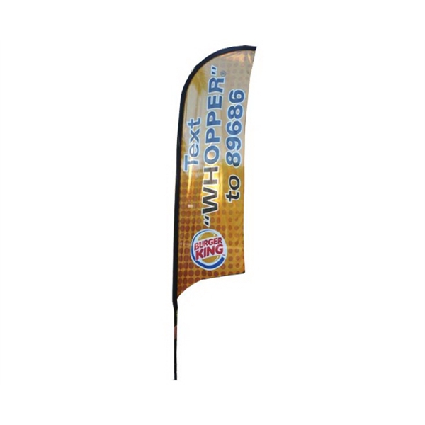 Open Feather Flag with Pole Kit and Ground Stake, Open Signs Swooper Flag Advertising Feather Banner Outside for Businesses 12Feet