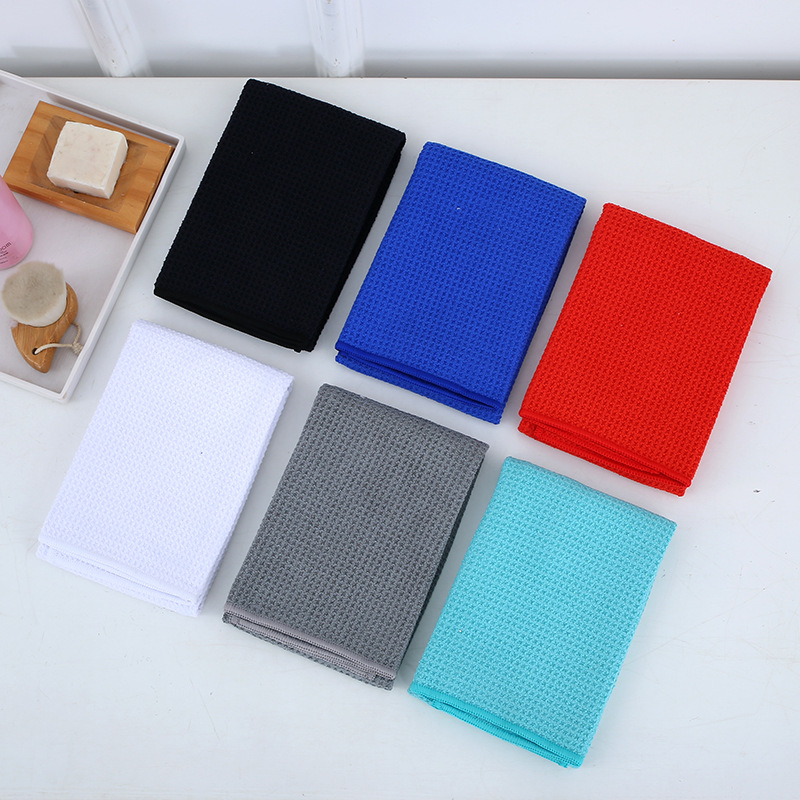 Microfiber Tri-fold Waffle Pattern Golf Towel