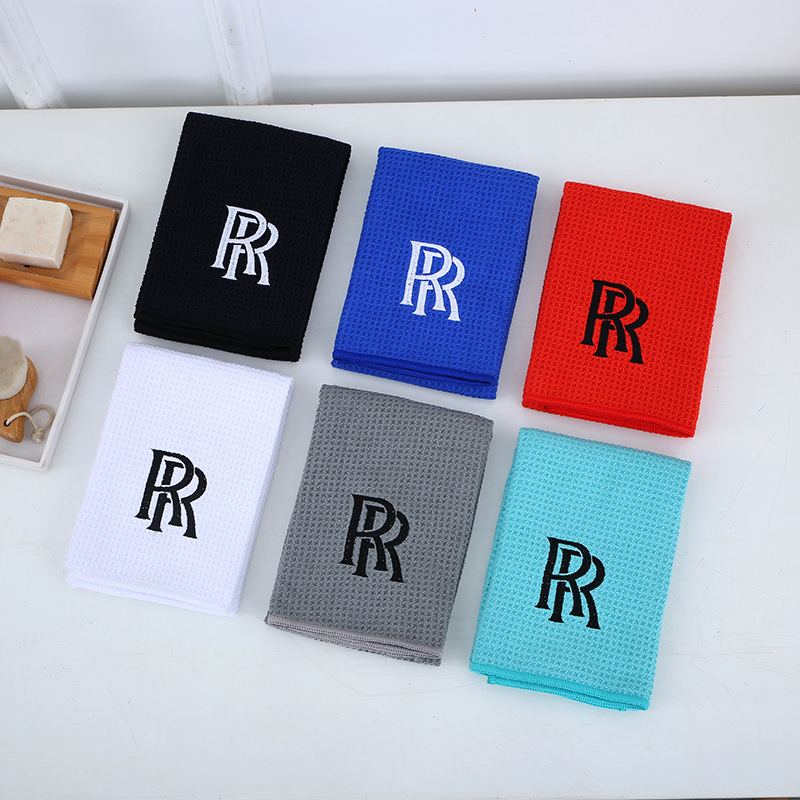 Microfiber Tri-fold Waffle Pattern Golf Towel