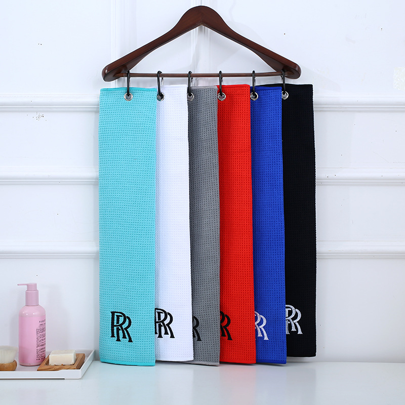 Microfiber Tri-fold Waffle Pattern Golf Towel