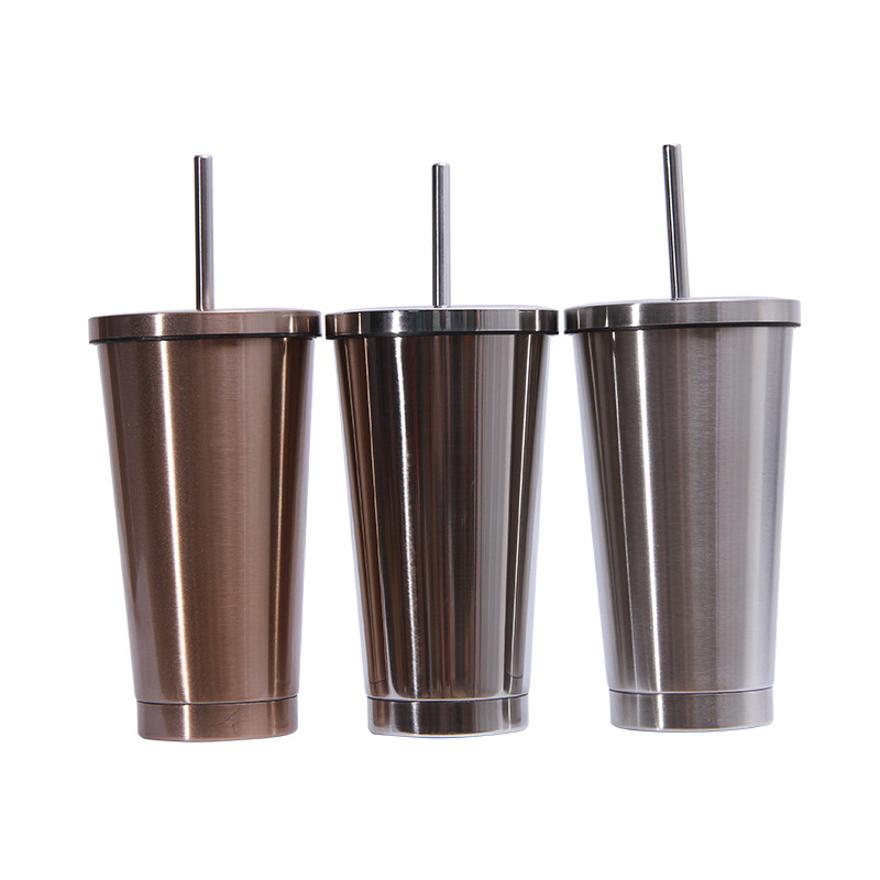 16oz Stainless Steel Vacuum Tumbler Double Wall Vacuum Insulated Metal Drinking Cups