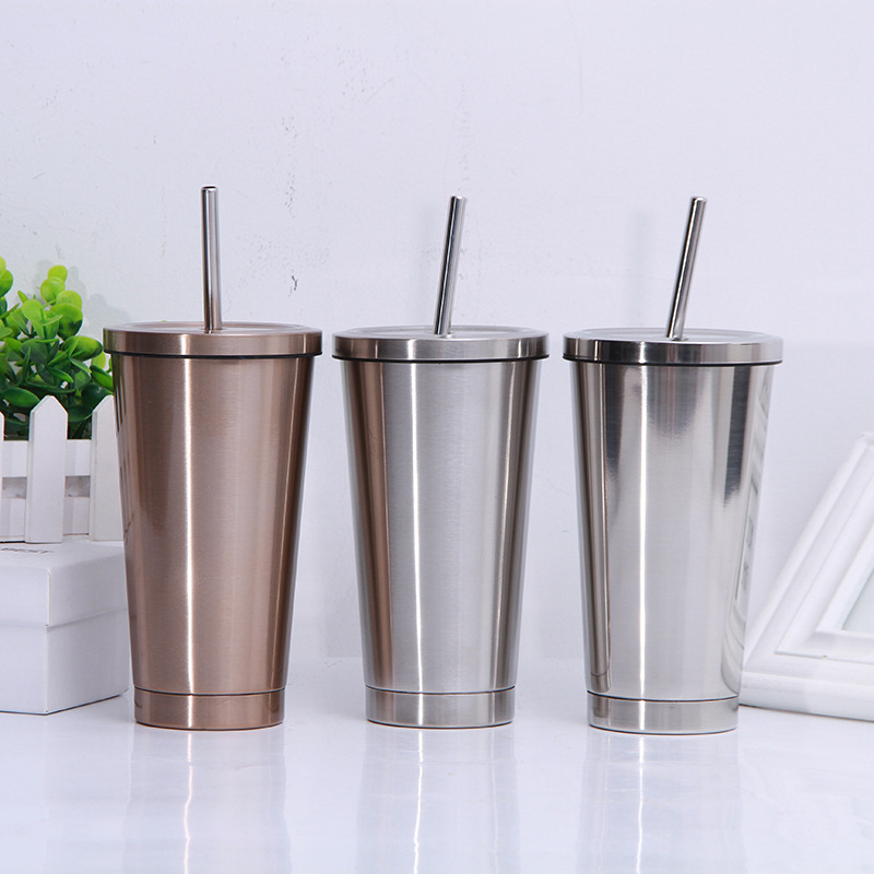 16oz Stainless Steel Vacuum Tumbler Double Wall Vacuum Insulated Metal Drinking Cups