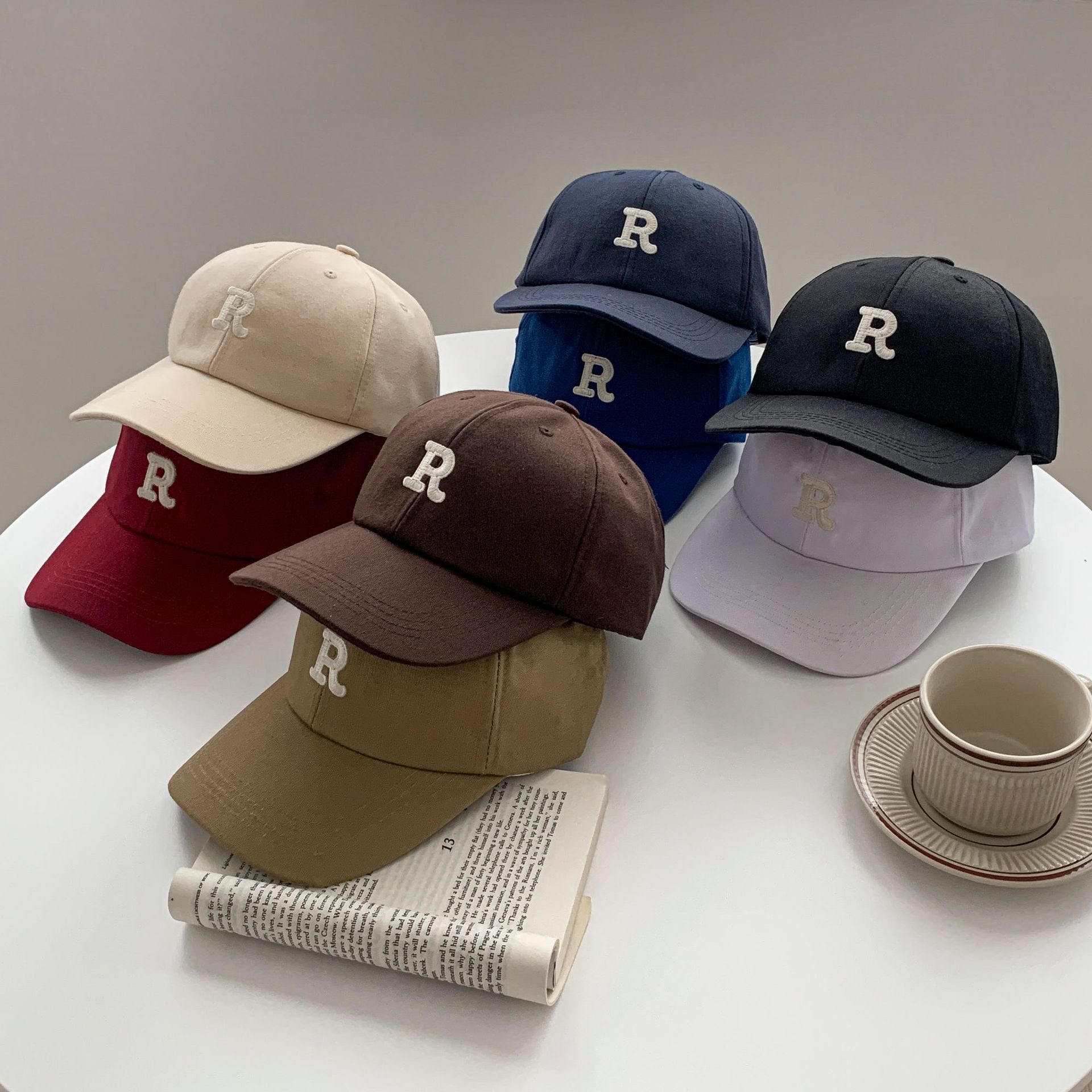 Unisex Baseball Cap Solid Color Polyester Baseball Caps Low Profile Plain Dad Hat Breathable Adjustable Sports Hat for Men Women