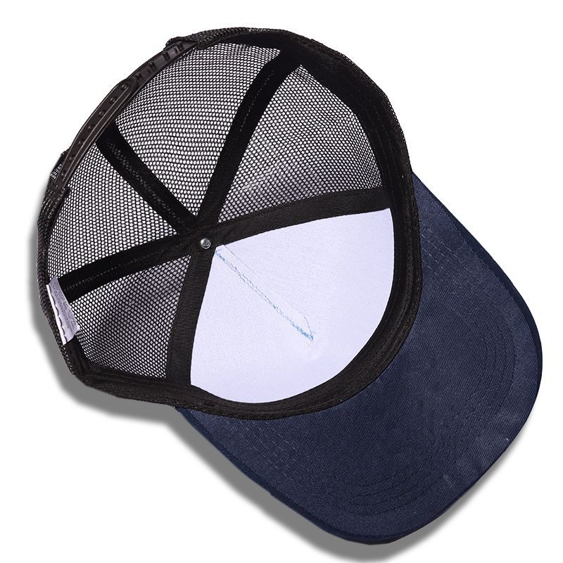 Adjustable Baseball Cap Cotton Twill Golf Cap Embroidered Patch Mesh Back Trucker Hat 5 Panel Mesh Back Baseball Cap