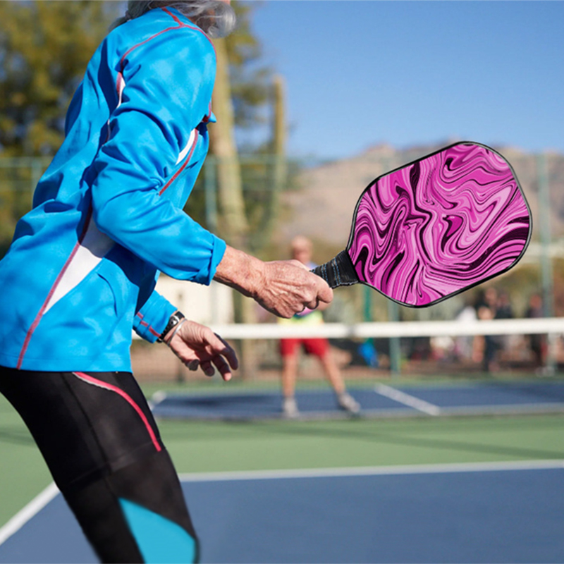 USAPA Approved Lightweight Fiberglass Pickleball Paddle Hybrid Honeycomb Core Pickleball Rackets for Power, Spin, and Control