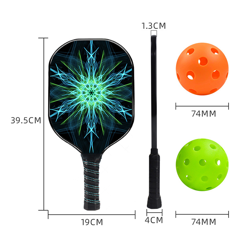 Premium Pickleball Set - 2 Wooden Paddles, 4 Balls & A Carry Bag, Family Sports & Outdoor Pickleball Games, Ergonomic Soft Grip