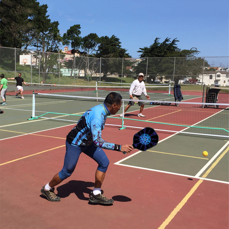 Premium Pickleball Set - 2 Wooden Paddles, 4 Balls & A Carry Bag, Family Sports & Outdoor Pickleball Games, Ergonomic Soft Grip