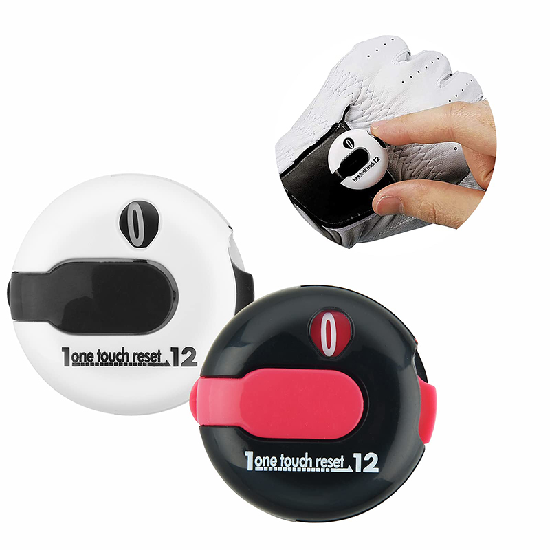 Mini Golf Stroke Score Counter Scoring Keeper up to 12 Shot with One Touch Reset Attach to Glove Belt Bag Hat Polo's for Outdoor