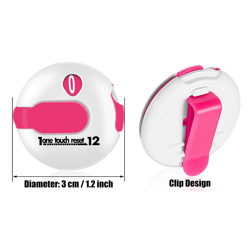 Mini Golf Stroke Score Counter Scoring Keeper up to 12 Shot with One Touch Reset Attach to Glove Belt Bag Hat Polo's for Outdoor