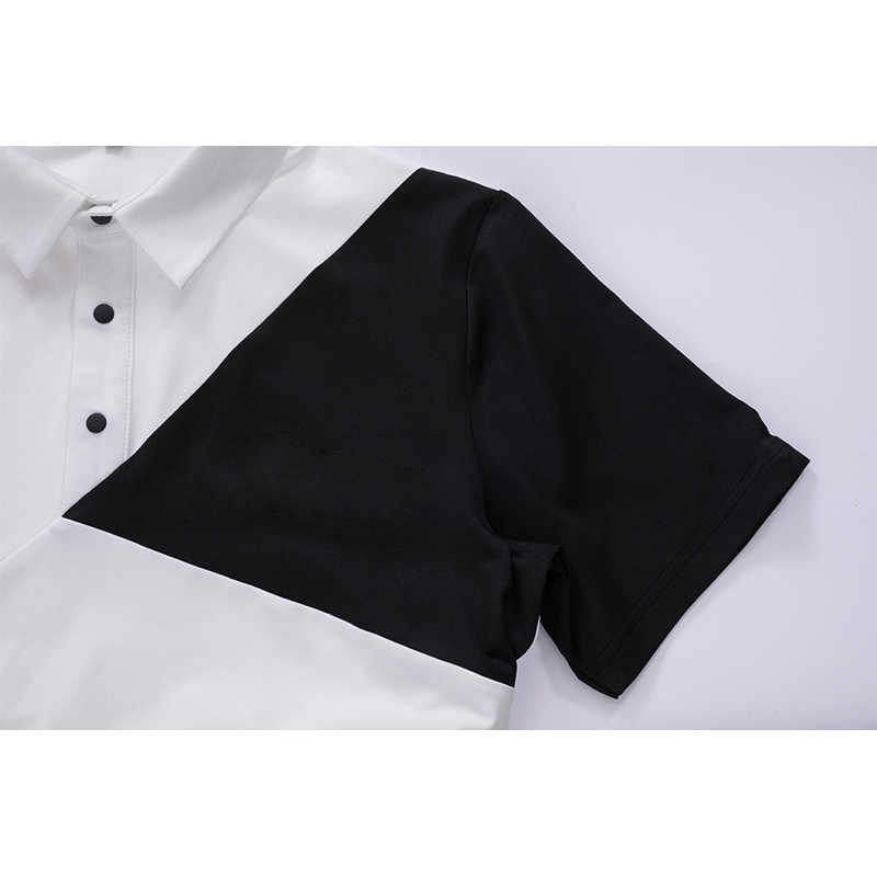 Mens Golf Polo Short Sleeve Shirts 3-Button Moisture Wicking Dry Fit Performance Athletic T-Shirts Collared Casual Polo Shirt