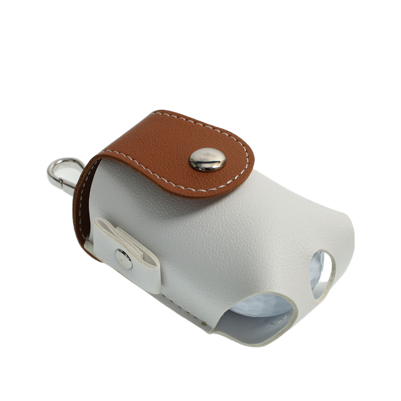 PU Leather Golf Ball Pouch Golfer Sports Belt Waist Bag Golf Sports Accessory