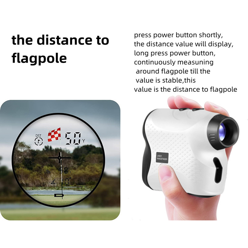 Golf Laser Rangefinder 600 Yards High-Precision Laser Distance Finder, Flag-Lock with Vibration Distance/Speed/Angle Measurement