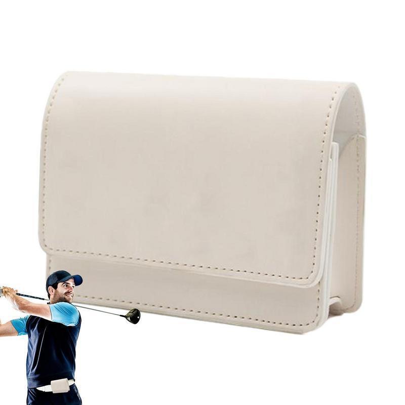 PU Leather Golf Rangefinder Case Magnetic Closure Universal Golf Range Finder Carry Bag Belt Hanging Golfs Pouch Golf Accessories