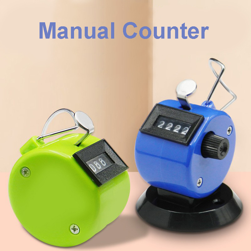 ABS Hand Held Tally Counters, 4 Digit Mechanical Palm Golf Counter, Handheld Number Click Counter Manual Plastic Clicker for Golf