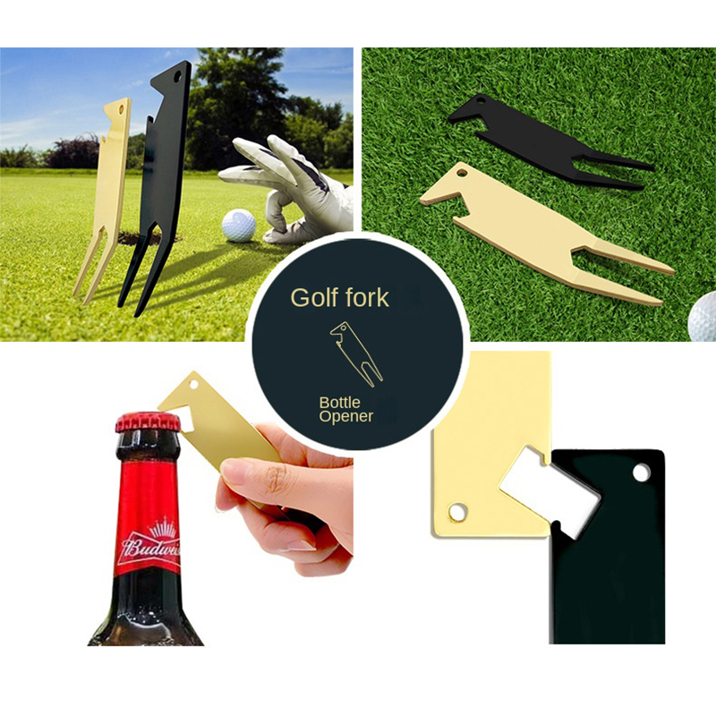 Metal Golf Divot Repair Tool With Bottle Opener