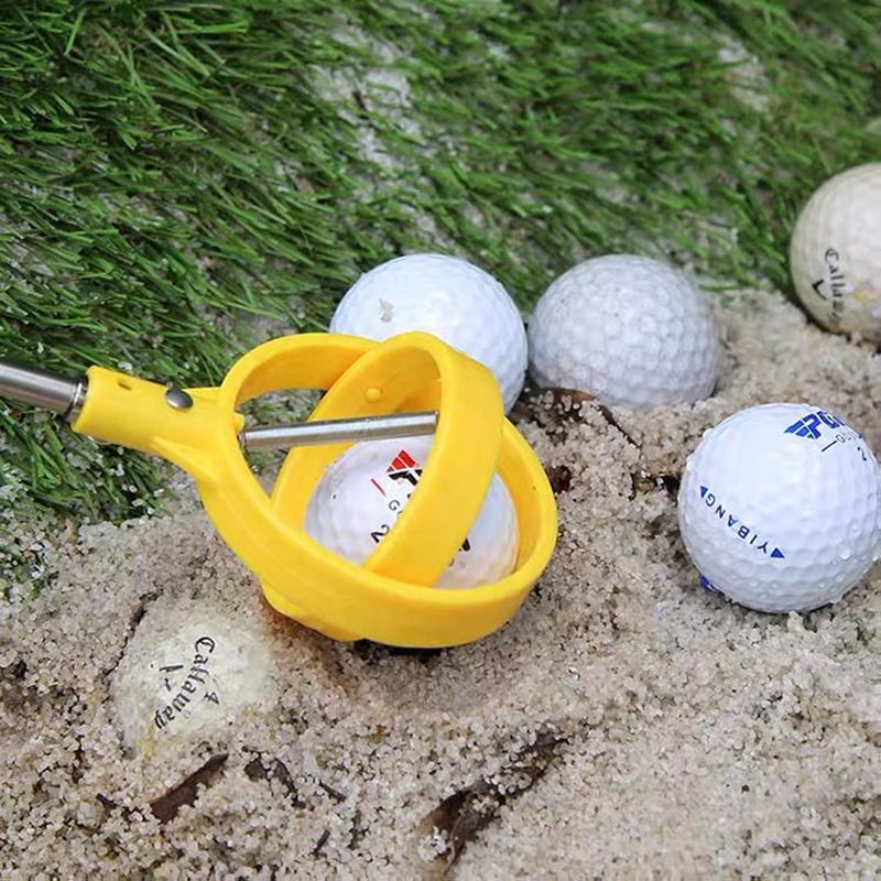 Telescopic Golf Ball Retriever for Water with Spring Release-Ready Head, Stainless Steel Golf Ball Retriever Tool, Grabber Tool
