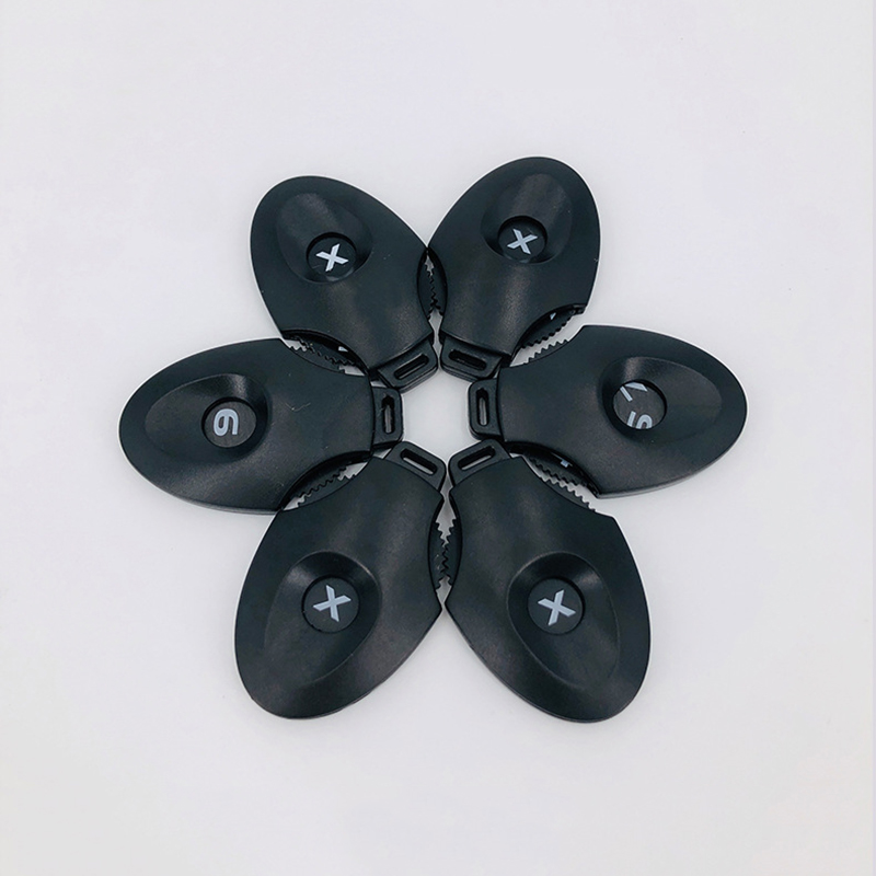 Plastic Golf Rotating No. Tag For Golf Driver Fairway Woods Hybrid Headcover, Hanging Interchangeable Rotating Number Plate