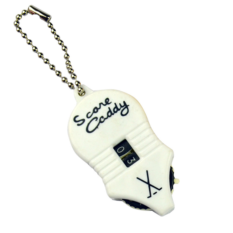 Plastic Golf Score Counter Keychain Tool, Golf Stroke Shot Counter, Hand Held Clicker for Golf Practice