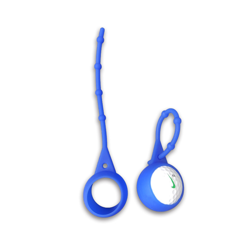 Silicone Golf Ball Holder with Knots, Protection Sleeve Waist Keyring Portable Cover with Knots for Golf Bag Belt