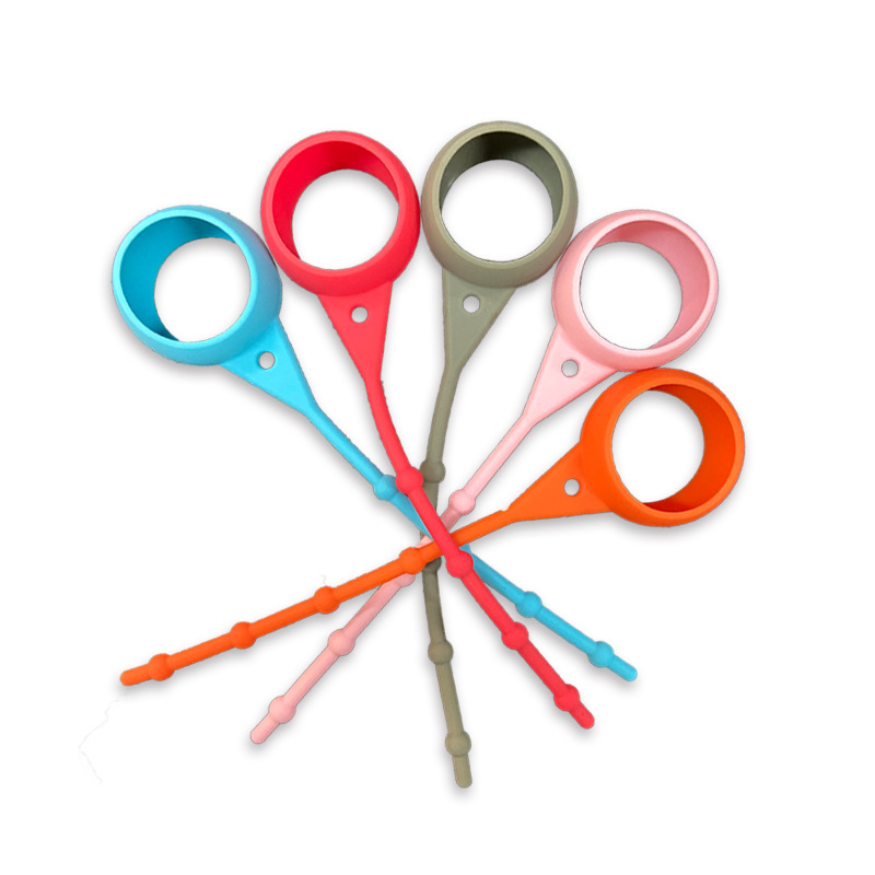 Silicone Golf Ball Holder with Knots, Protection Sleeve Waist Keyring Portable Cover with Knots for Golf Bag Belt