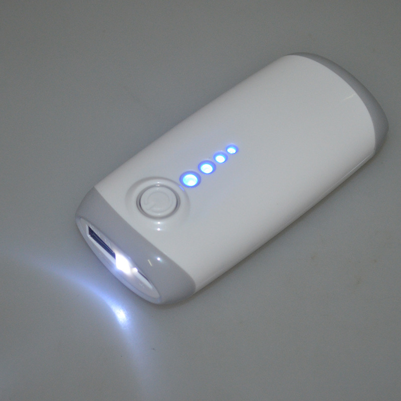 Dual USB 4000mAh Power Bank with LED Flashlight, Portable External Battery Pack With LED Light Perfect for Travel, Hiking, Camping