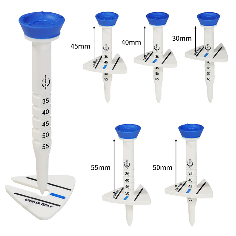 Height Adjustable Golf Tees, Upgraded Premium Big Head Rubber Golf Tees, 3 1/4 inches Golf Disc Tee, Easy Tee Up, Golf Tee Hanger