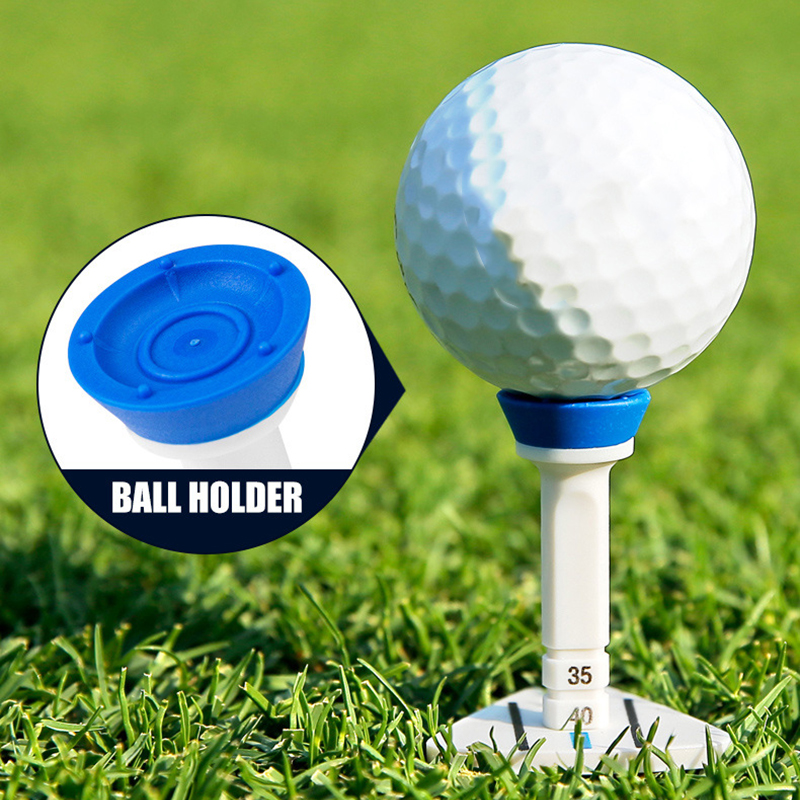 Height Adjustable Golf Tees, Upgraded Premium Big Head Rubber Golf Tees, 3 1/4 inches Golf Disc Tee, Easy Tee Up, Golf Tee Hanger