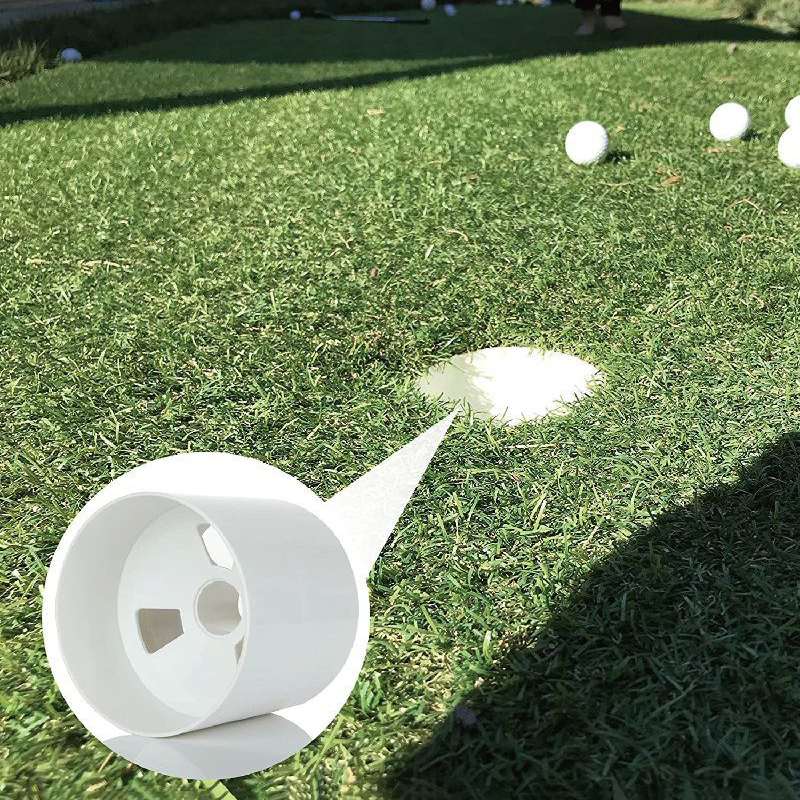 Golf Practice Putting Green Hole Cup, ABS Plastic Golf Cups for Outdoor Backyard Golf Practice, Dimension 4