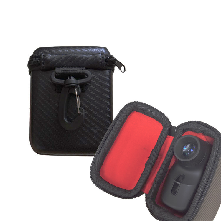 Shockproof EVA Rangefinder Case, High-quality Waterproof Carbon Fiber Pattern PU + EVA + Lining Velvet Golf Range Finder Case
