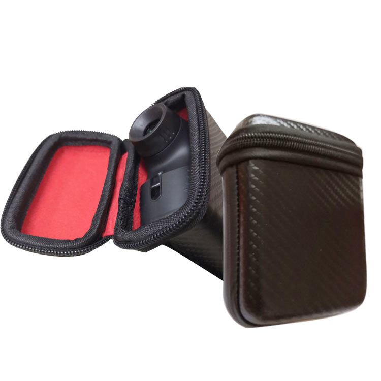 Shockproof EVA Rangefinder Case, High-quality Waterproof Carbon Fiber Pattern PU + EVA + Lining Velvet Golf Range Finder Case