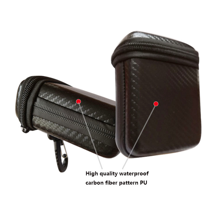 Shockproof EVA Rangefinder Case, High-quality Waterproof Carbon Fiber Pattern PU + EVA + Lining Velvet Golf Range Finder Case