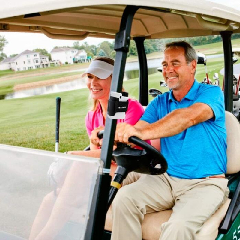 Magnetic Rangefinder Mount Strap, Adjustable Rangefinder Mount/Holder/Strap/Band with Strong Magnet Securely Attached to Golf Cart