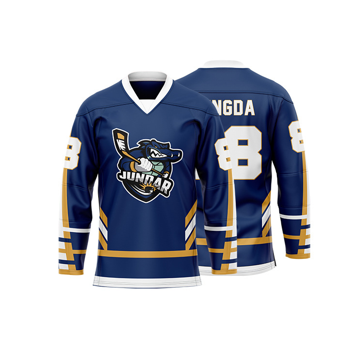 Full Sublimated Ice Hockey Jersey Hockey League Team Practice Jersey for Senior and Junior - Adult and Youth