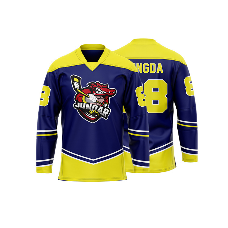 Full Sublimated Ice Hockey Jersey Hockey League Team Practice Jersey for Senior and Junior - Adult and Youth