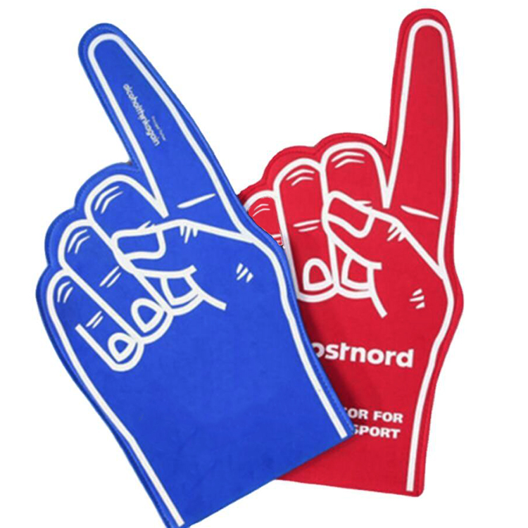 Giant Foam Finger Number 1 Universal Team Finger Foam Hand Pom Pom Cheering Foam Palm For Baseball Football Cheer School Spirit