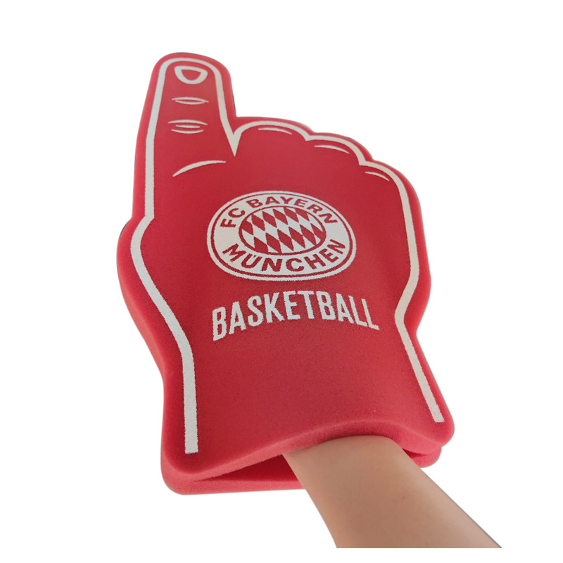 Giant Foam Finger Number 1 Universal Team Finger Foam Hand Pom Pom Cheering Foam Palm For Baseball Football Cheer School Spirit