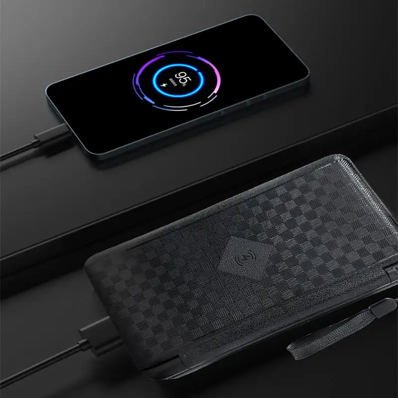 Portable 10,000mAh Fast Charging Solar Power Bank, Foldable Three Solar Panel Wireless Charger For Camping, Hiking, or Emergencies