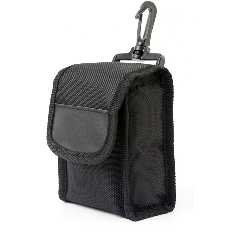 Golf Rangefinder Nylon Pouch Waist Bag, Range Finder Protector Carrying Case with Clip, Universal Laser Rangefinder Storage Bag