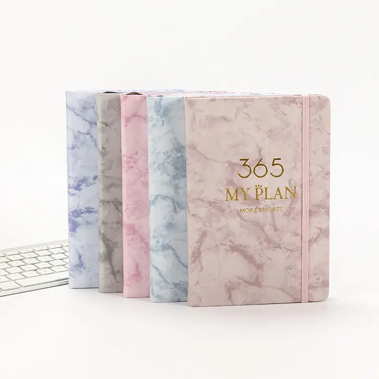 2024 Marble Daily Weekly Monthly Planner Notebook, Achieve Your Goals With This Agenda Journal Notebook - A5 Size