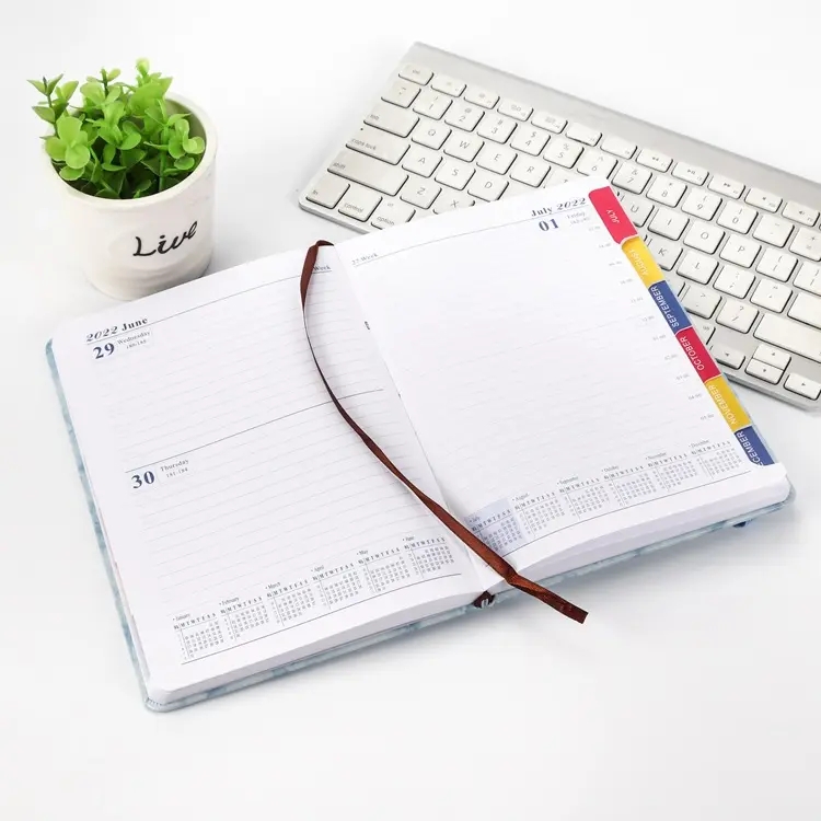 2024 Marble Daily Weekly Monthly Planner Notebook, Achieve Your Goals With This Agenda Journal Notebook - A5 Size