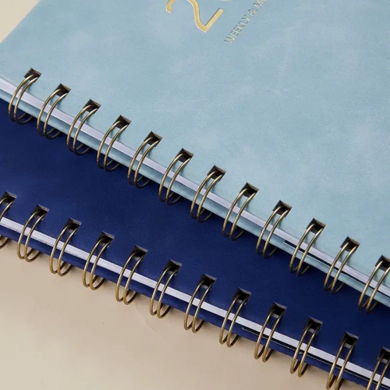 2024 Academic Weekly Planner Spiral Notebook - Weekly & Monthly Planner, Twin-Wire Binding Spiral Planner Notebook - A5 Size