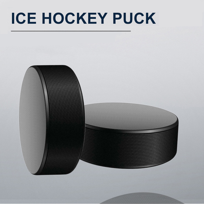 High-Grade Rubber Ice Hockey Pucks, Official Regulation Weight & Size for Practicing and Classic Trainin