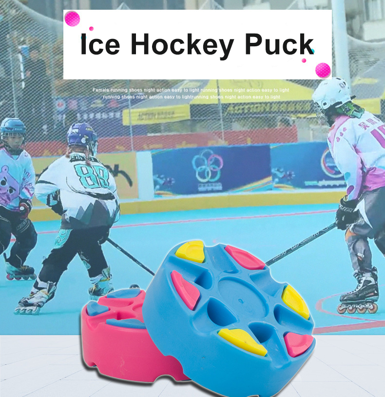 Multifunctional Roller Hockey Pucks, Air Hockey Training Pucks for Floor Roller Hockey Game, PA Street Hockey Puck Balls Training