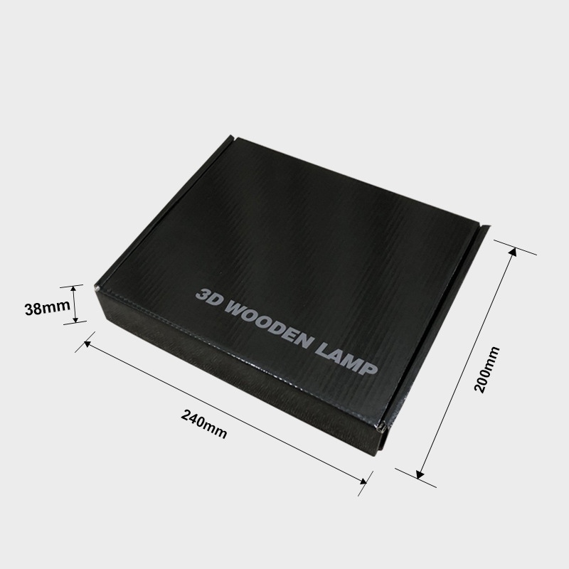 3D Wooden Carving Night Light, Ice Hockey Hollow Design 3D Wooden LED Night Lamp For Bedside Home Decor - Warm White Light