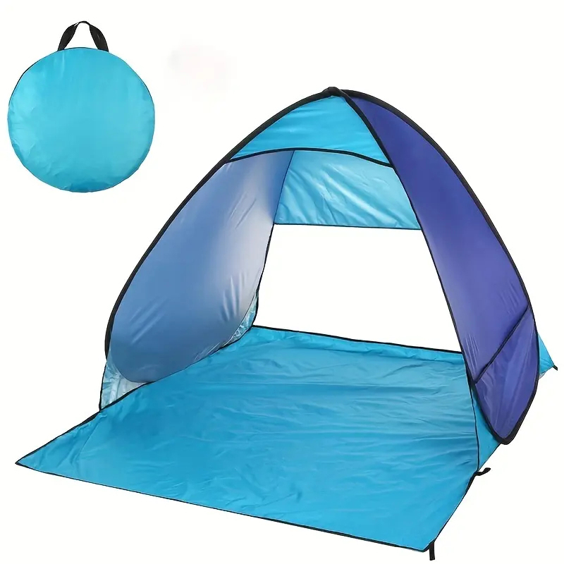 Portable Quick-Opening Pop Up Beach Tent With Carry Bag, Easy Set Up Beach Sun Shelter for 3-4 people, Beach Sun Shade Canopy